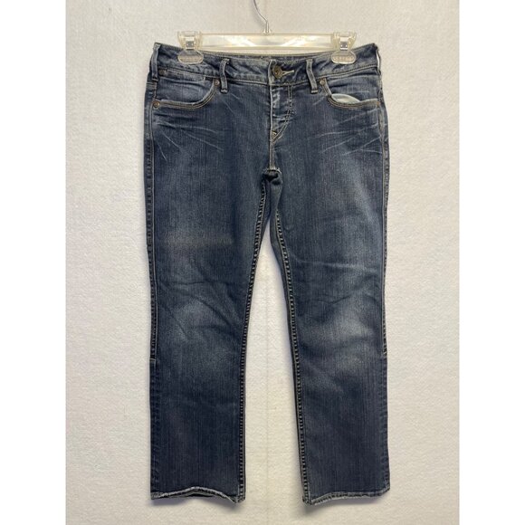 Silver Denim - Silver Jeans Santorini Women's Size 28 Cropped Denim Capri Blue Jeans